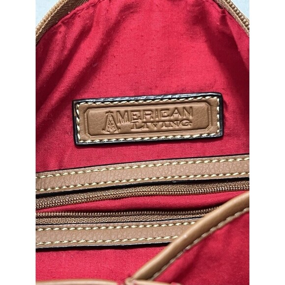 American Living Preppy Plaid Ivy League Old Money Shoulder Bag Multicolor - Picture 7 of 9